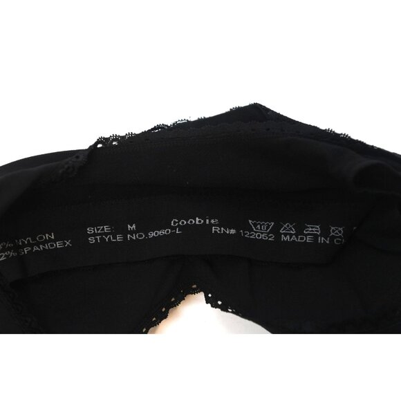 Coobie Lace Mesh Bra Pullover Black Lined Size M - Picture 7 of 9